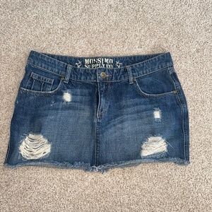 Mossimo supply Co.  distressed mini skirt size 13 juniors